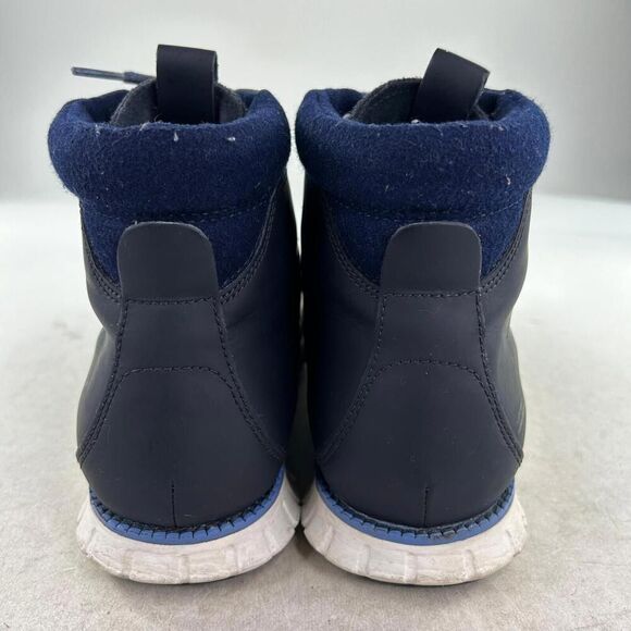 Cole Haan Navy Blue Leather Hiking-Style Boots main image 9